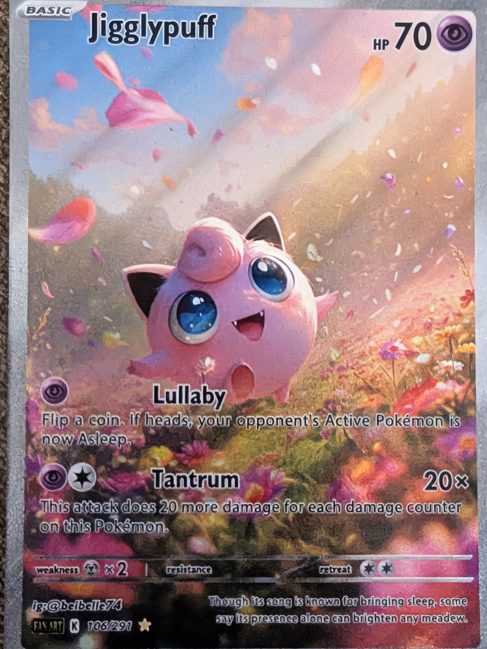 Jigglypuff Art Print - Pink